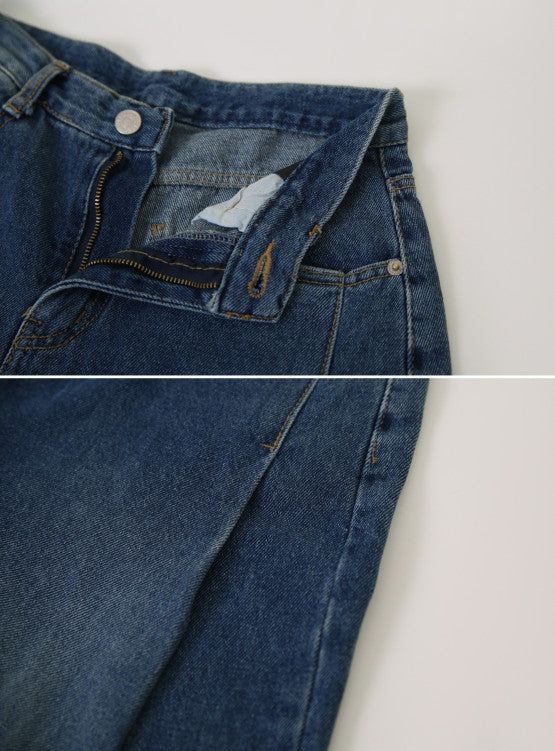 AR Tuck Wide Denim Pants (3color)