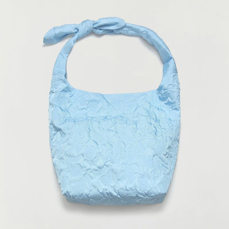 Rose knot bag_sky blue