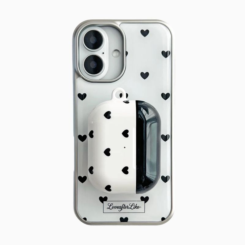 black love dot AirPods case