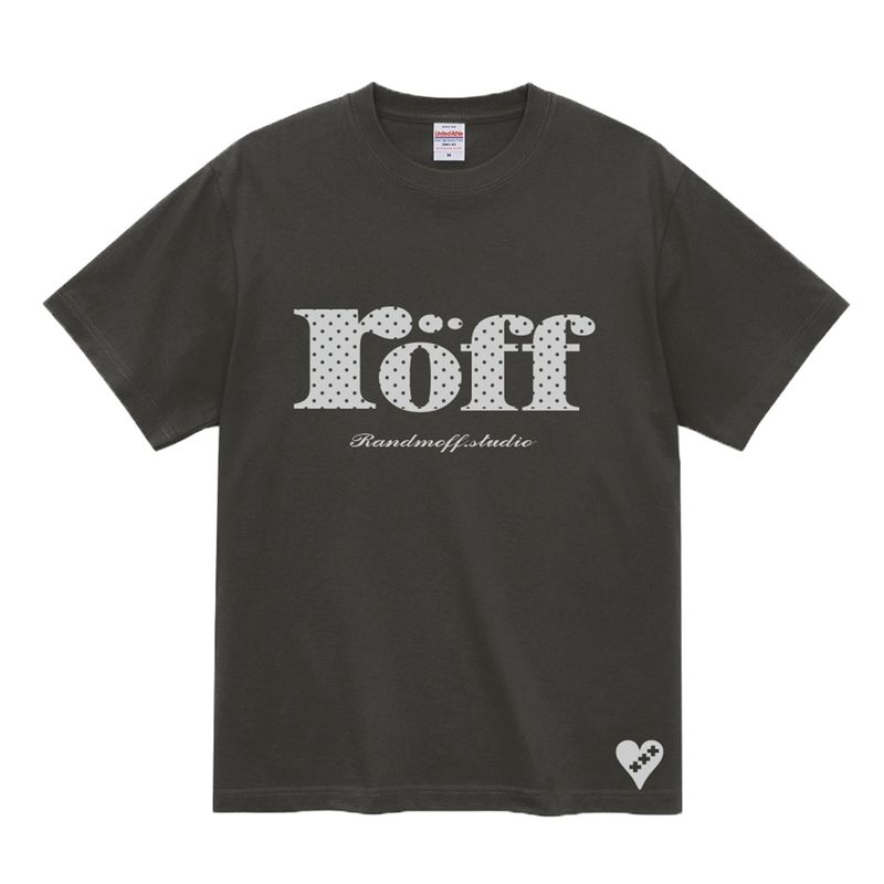 RÖFF TYPE PLAY DOT T-SHIRT [ASH CACAO]