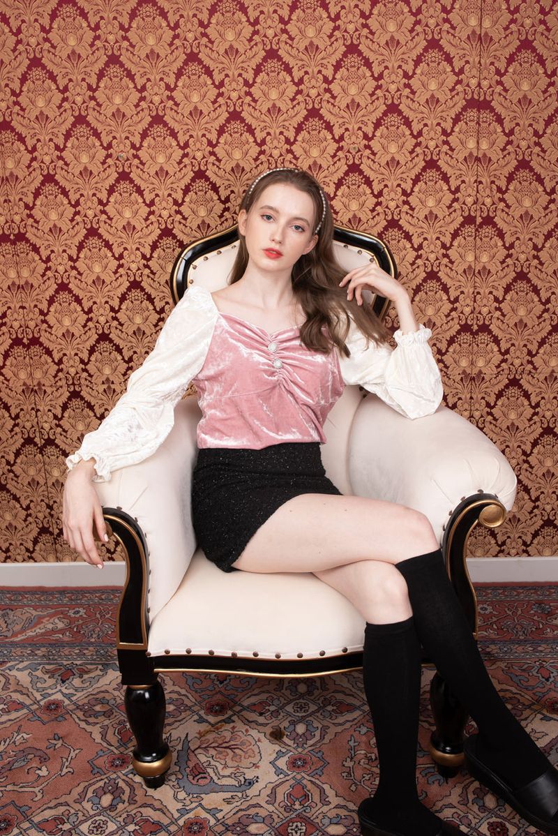 velvet sha blouse