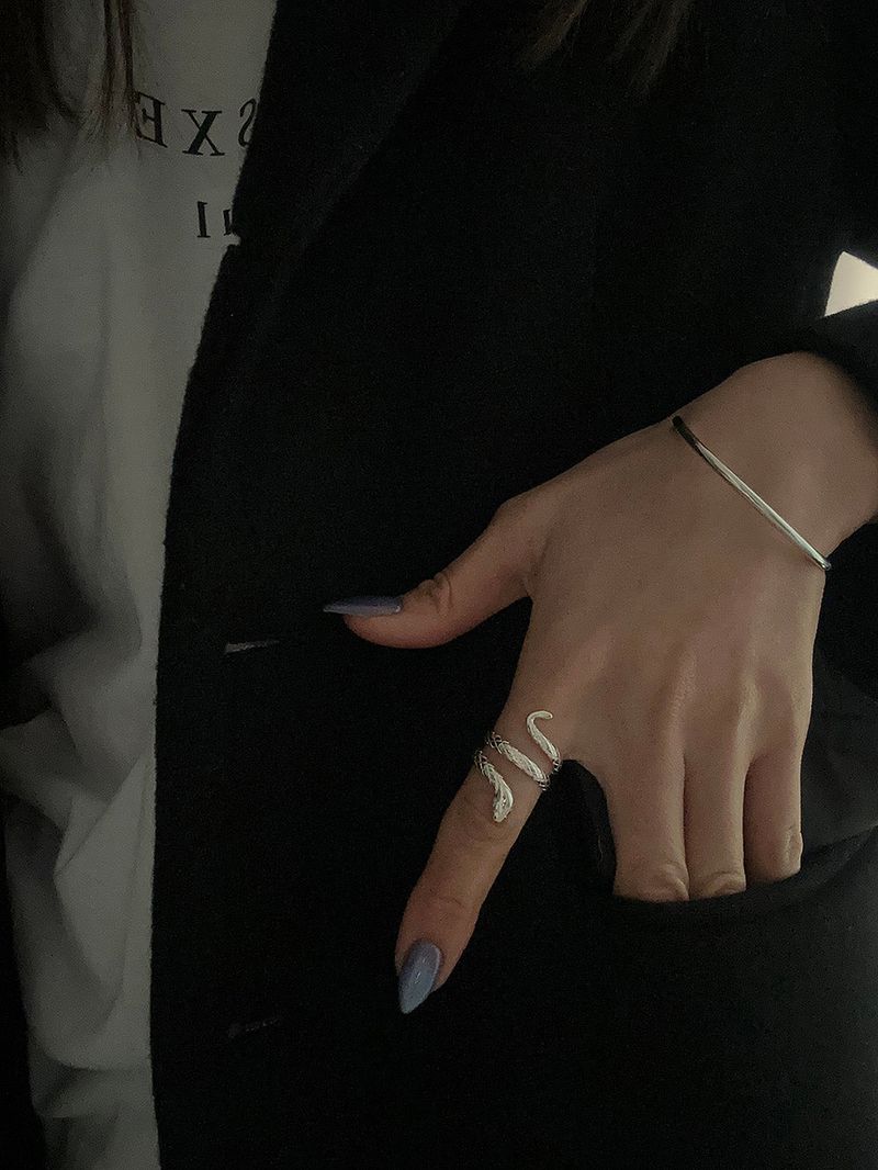 [92.5silver] Snake ring