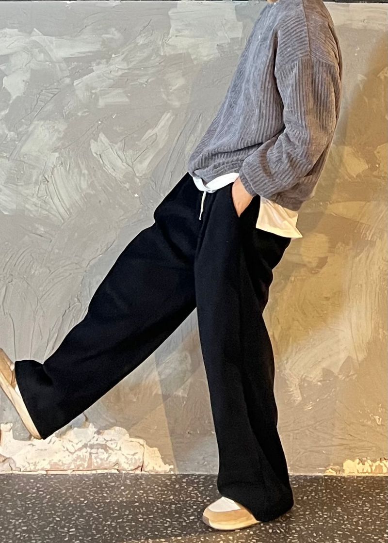 Velor ribbed man to man 4COLOR