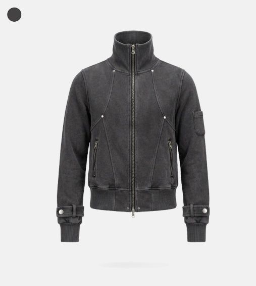 Cats Line Hood Zip-up