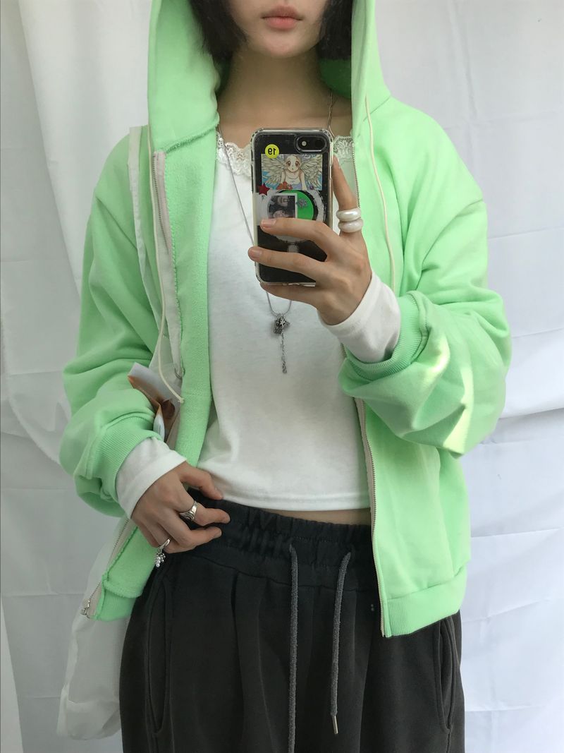Clover Soft Loose Zip-Up