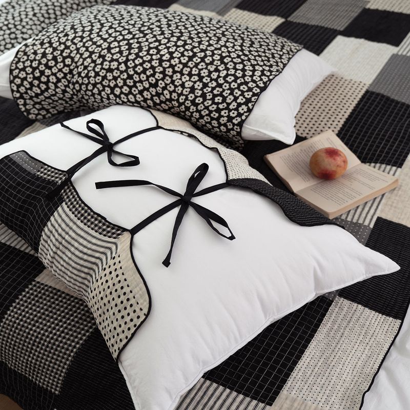 Patchwork Reversible cotton Summer Pillow cover