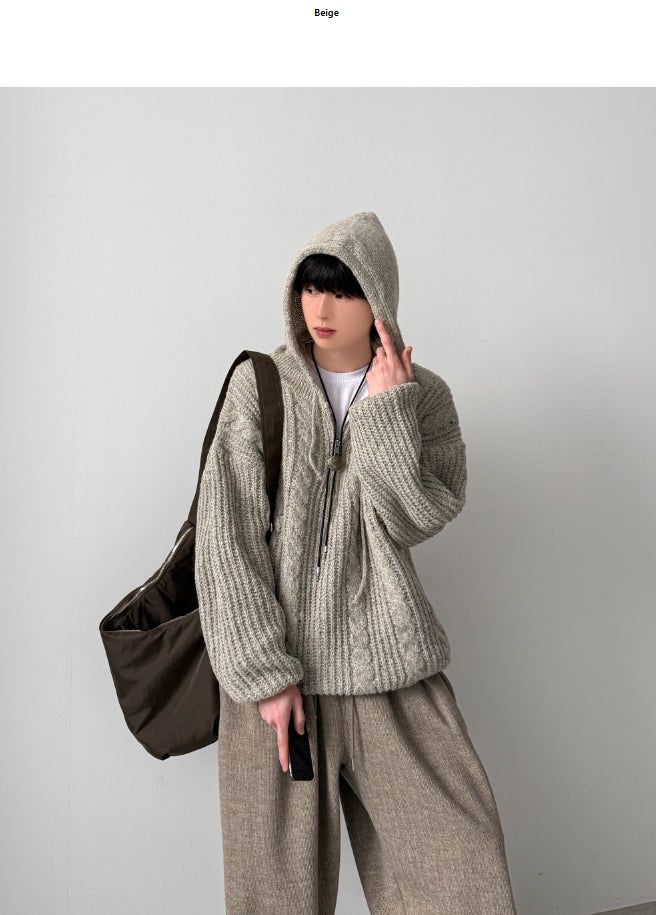 Pania Zip-Up Hood Knit
