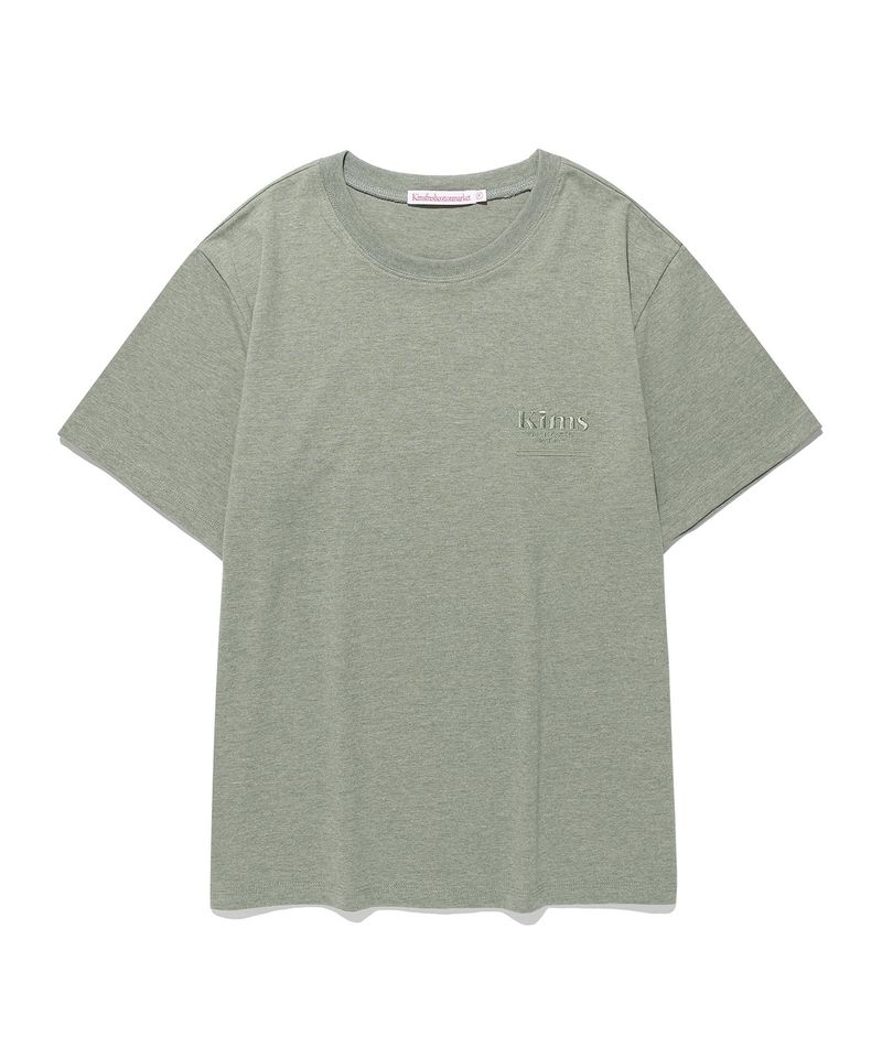Kims Fresh Cotton Market(キムス フレッシュ コットン マーケット)の「ミニバムラインロゴT Khaki(トップス)」