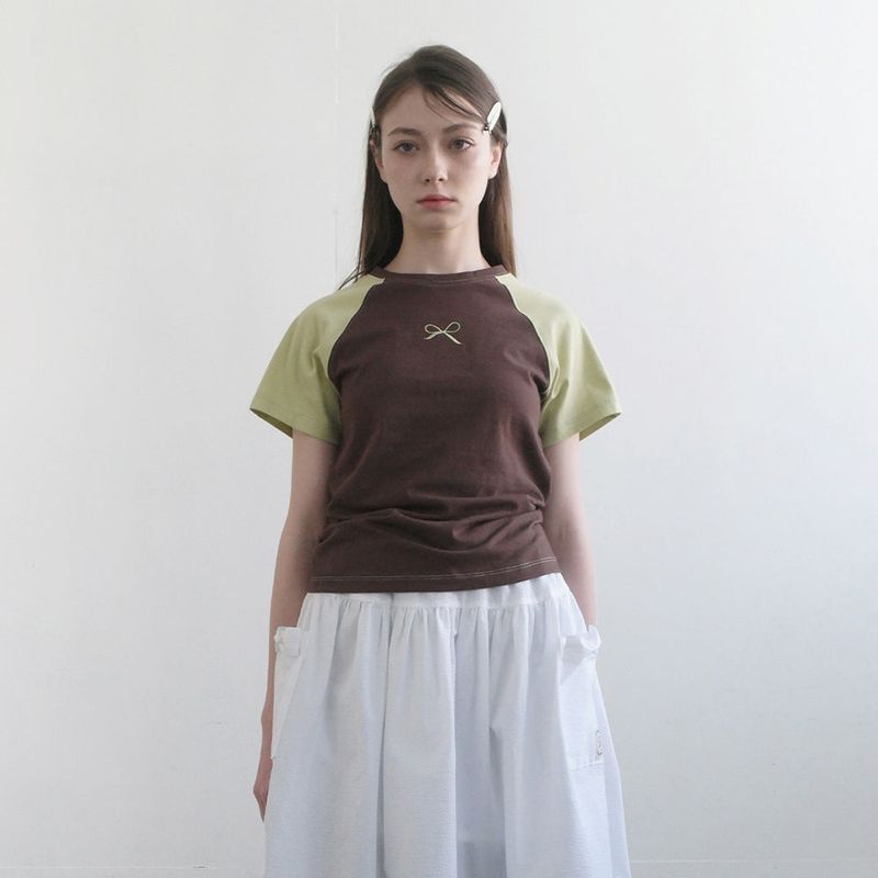 Brown/Olive Raglan T-Shirt