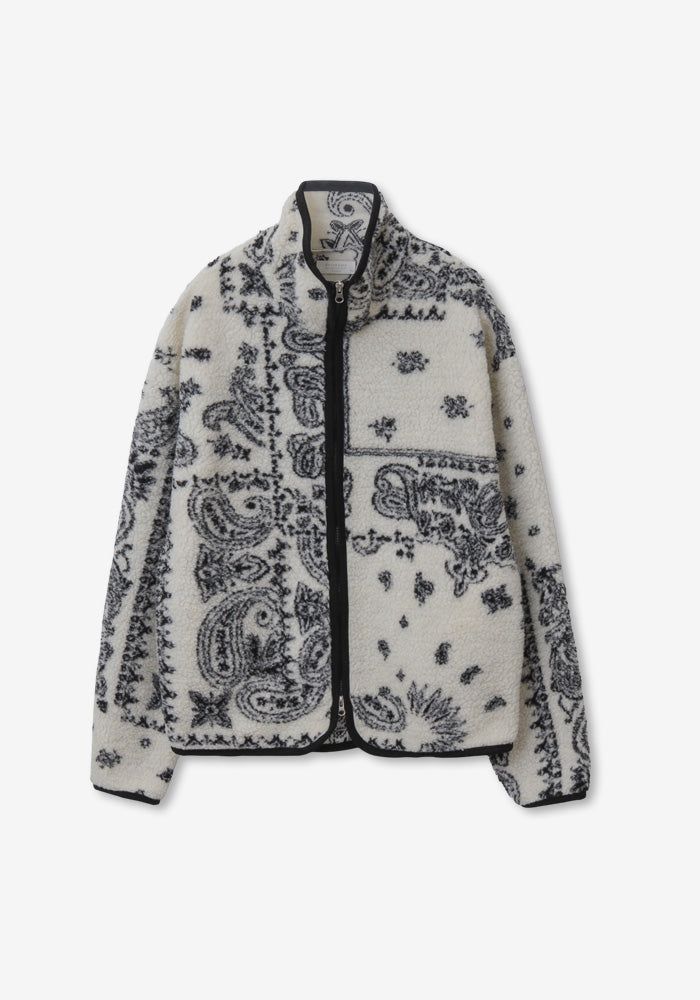 DW Winter Paisley Fleece Zip-up Jacket