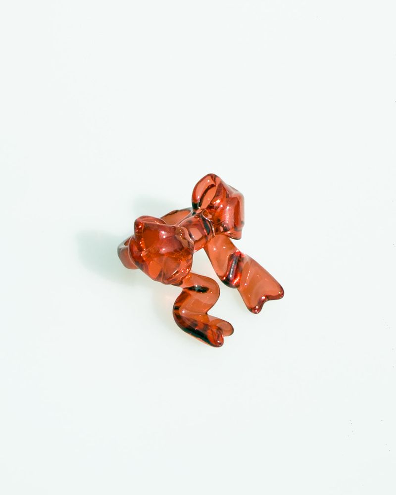Jelly Ribbon Ring - Red