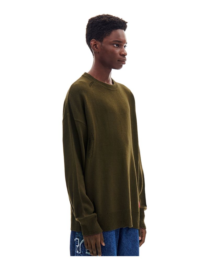 DAMAGED KNIT (KHAKI)