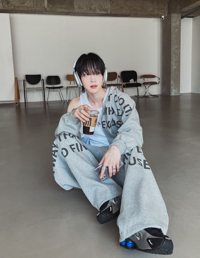 Wanted Lettering Banding Pants