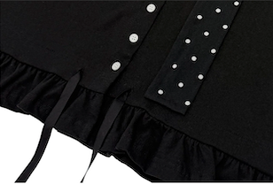 NATTY CARDIGAN IN BLACK (SCARF SET)