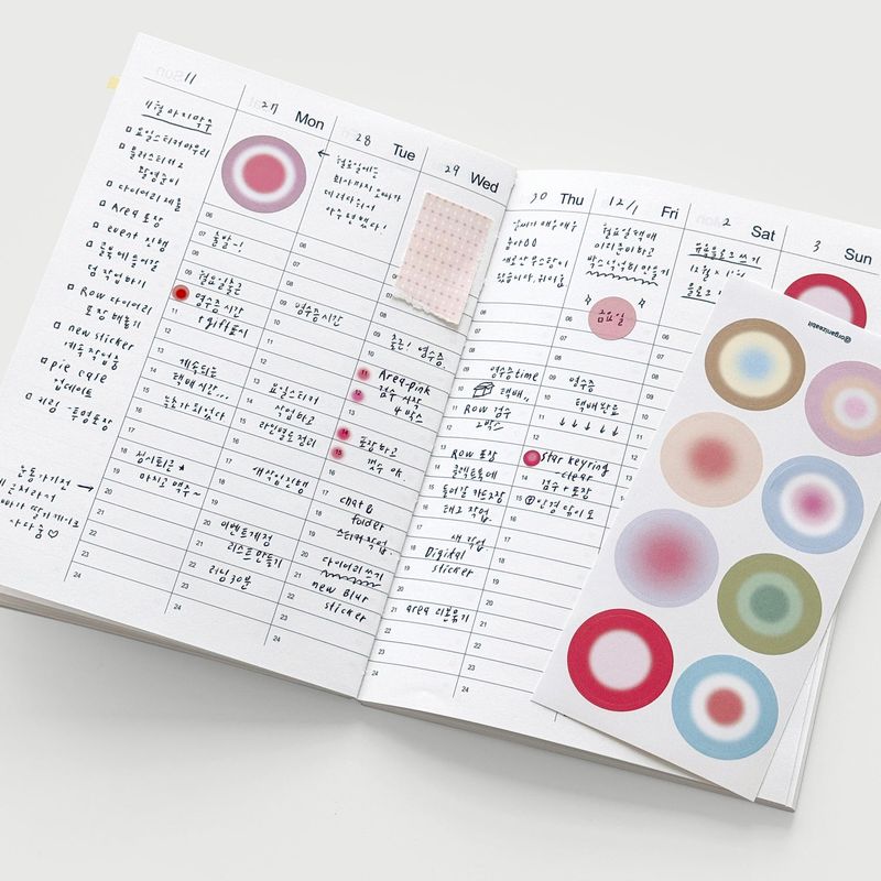 oab blur sticker pack circle