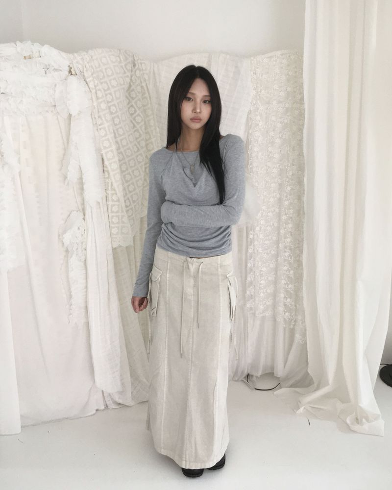Pigment long skirt