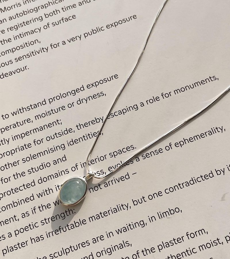 Silver925 Aqua Blue Necklace