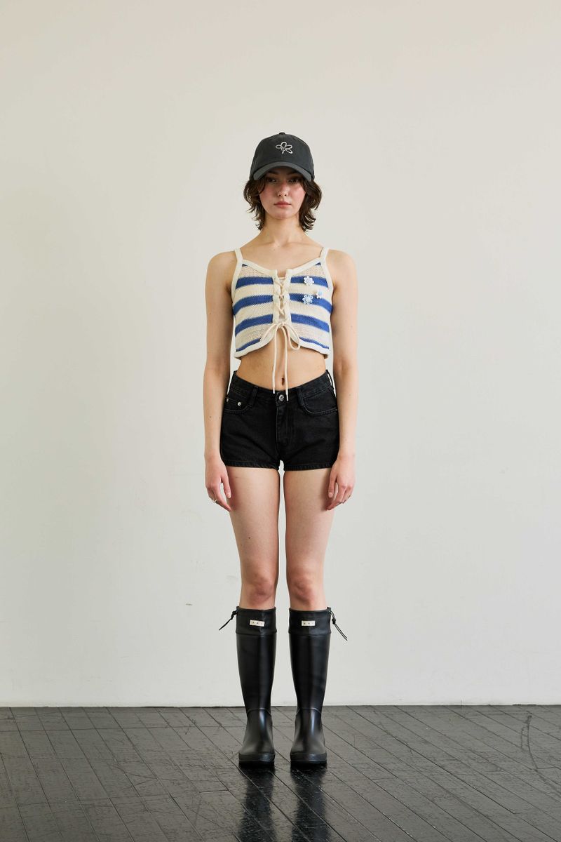 ARIKIM（アリキム）の「MIMI STRIPE SLEEVELESS / BLUE（Tops）」