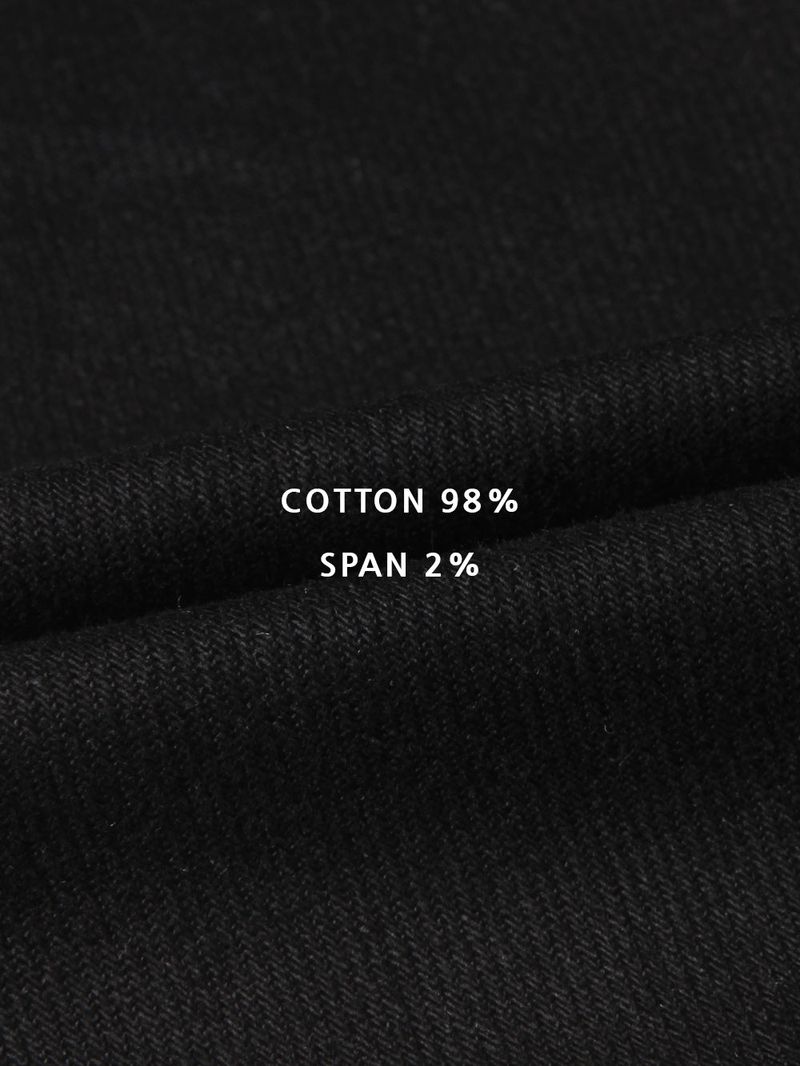 Semi flare cotton pants(Black)