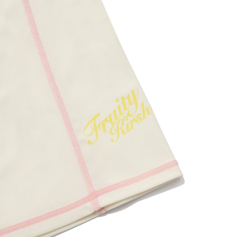 SMALL CHERRY ZIP-UP RASHGUARD [IVORY]