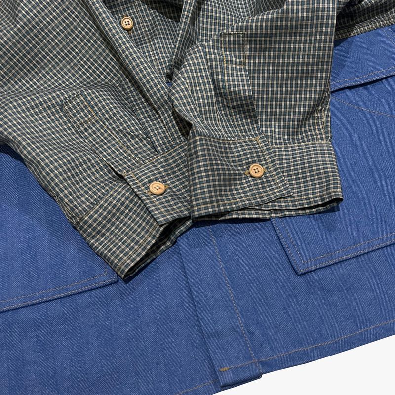 switch panel check shirt_blue