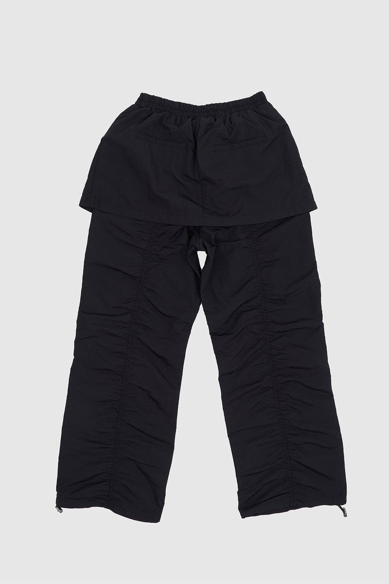 Parkaring layered shirring pants