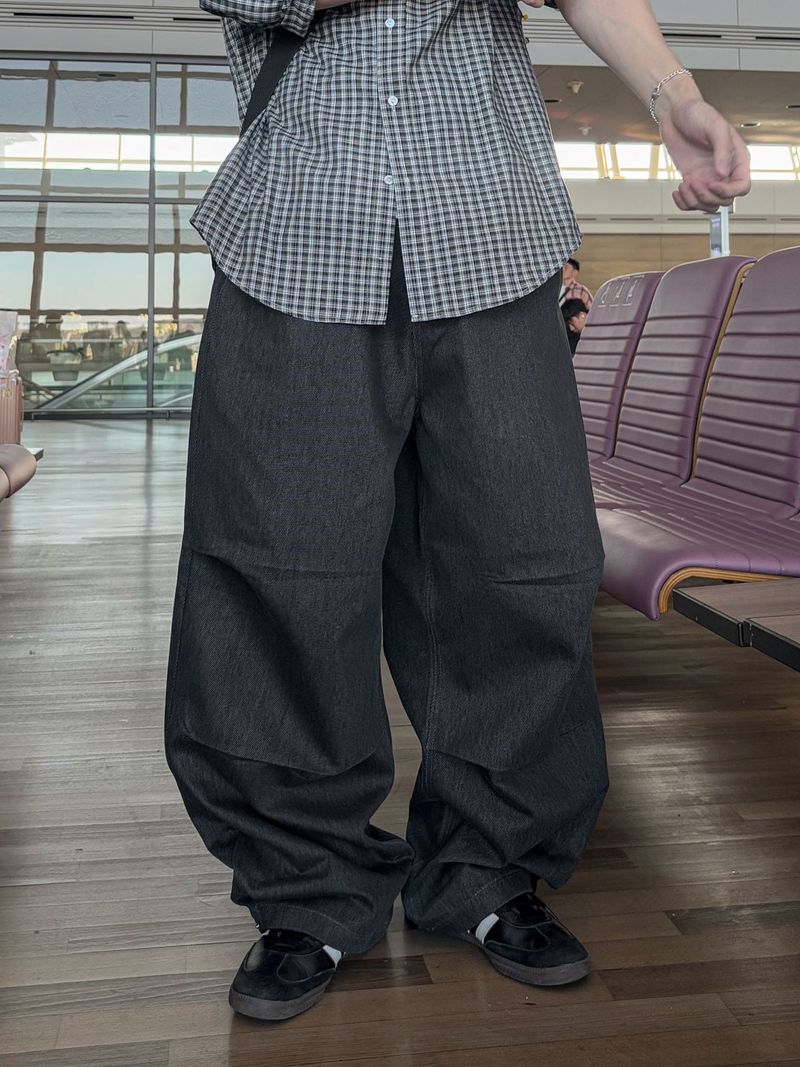 DENTA PIGMENT FLACK DENIM PANTS