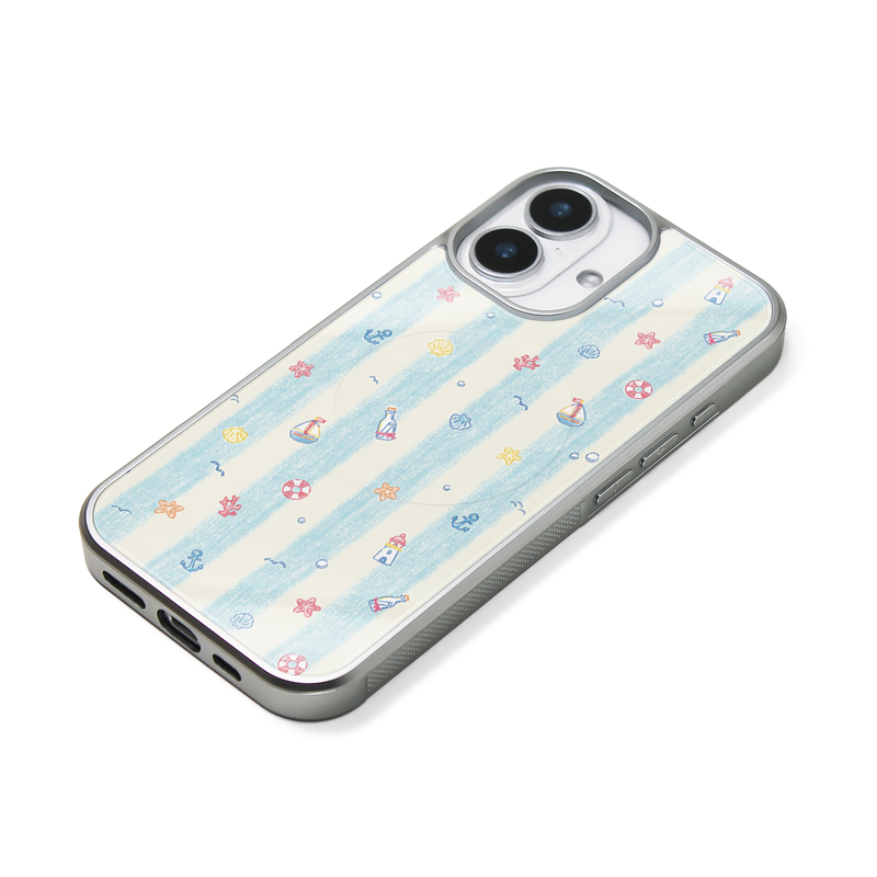 [MADE]Ocean Diary MagSafe Glass Bumper Phone Case