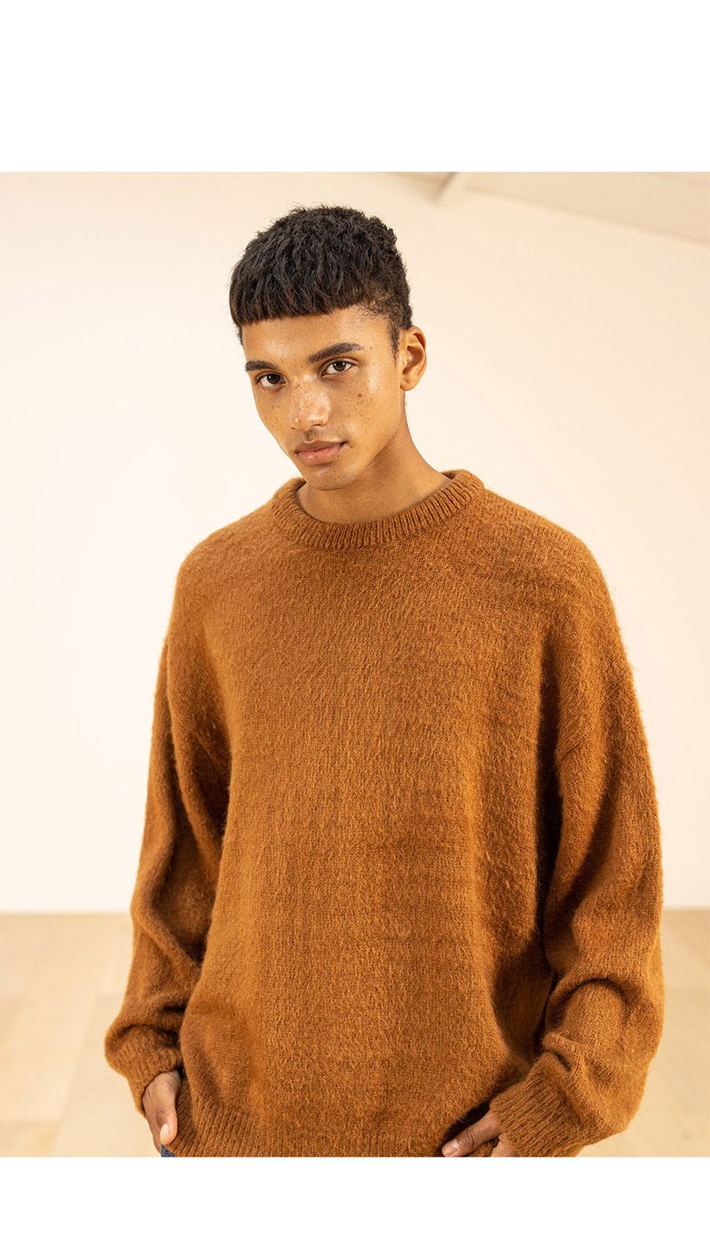 WOOL SOFT MOHAIR OVERSIZED KNIT