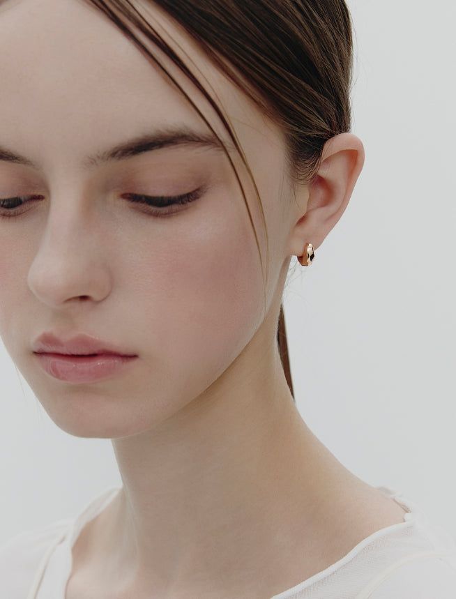 26SS★ Truvion Silver One-Touch Earrings S