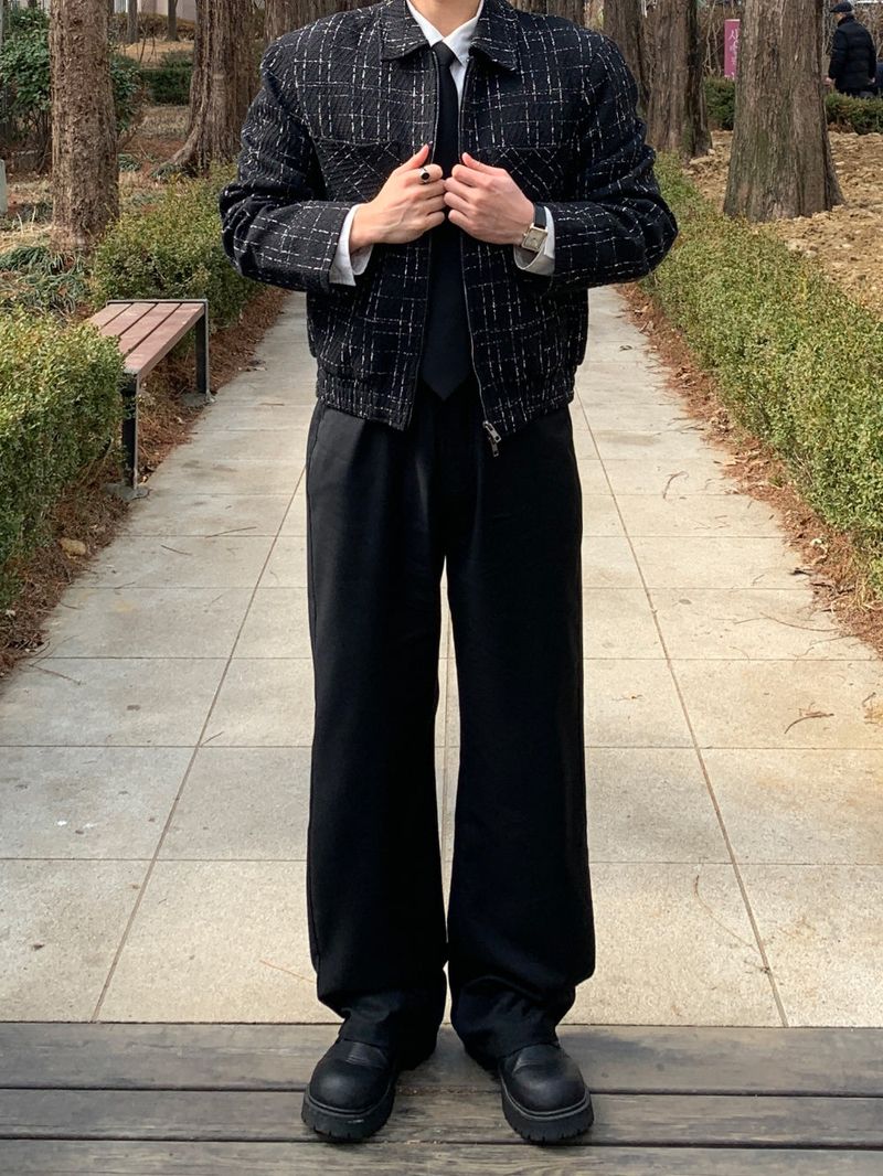 Elruho Crop Tweed Jacket