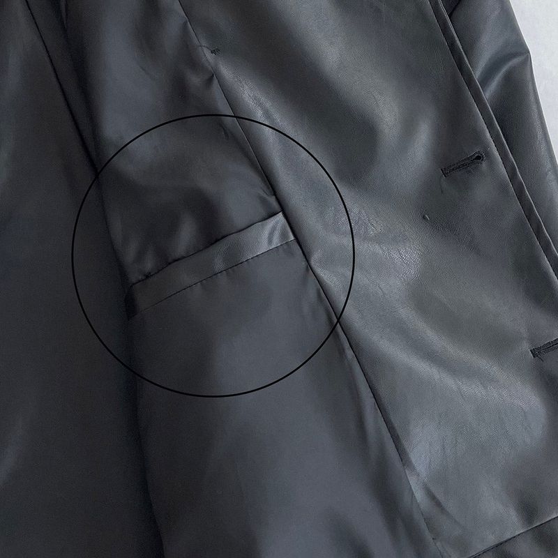 GM leather balloon short jacket (1 colors)