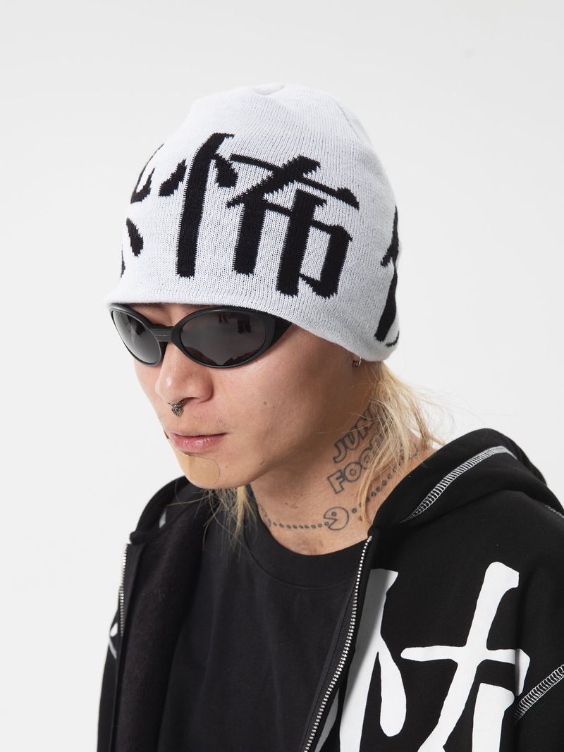 RTVG(RETROVEGAS) チャイニーズフォント "フィアー" ニットビーニー