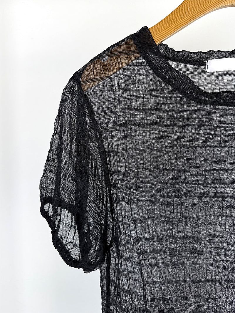 SHEER PUFF BLOUSE (4C)