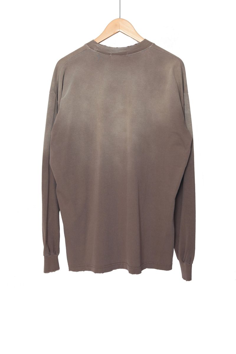 Shadow Washing Long-Sleeved T-Shirt