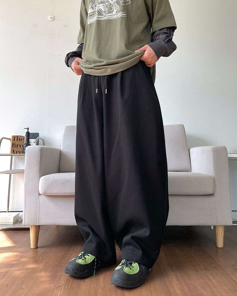 Pintuck Balloon Sweat Pants