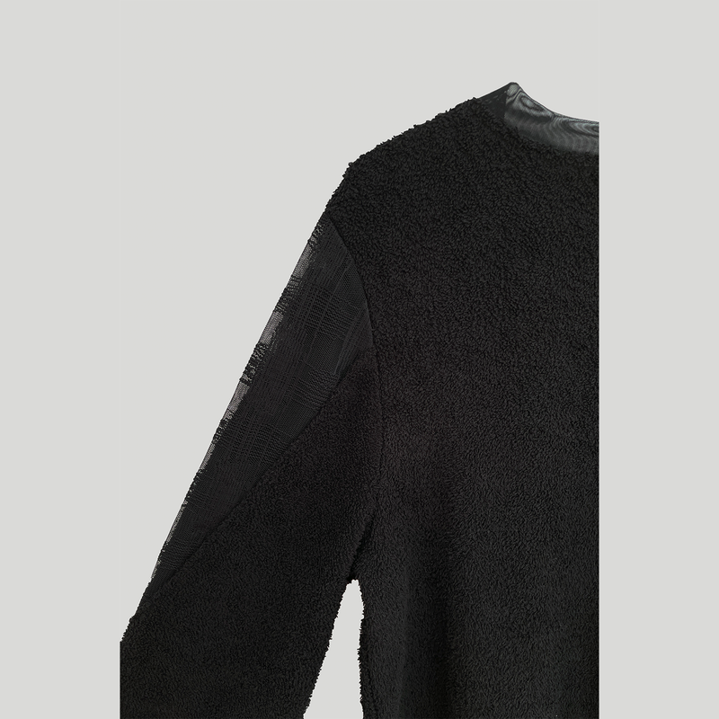 CHECK COMBI TERRY TOP