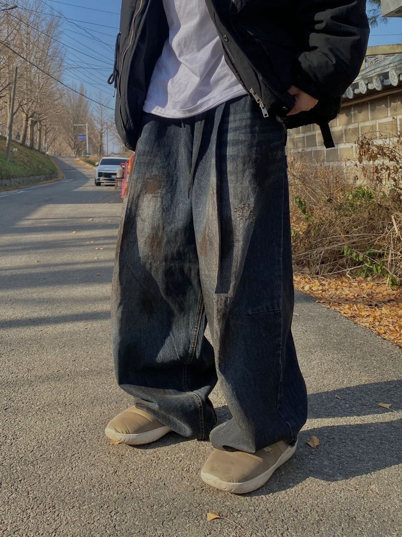 UNAIDUN(アネイダン)の「Oil Washed Vintage Wide Pants(Pants)」