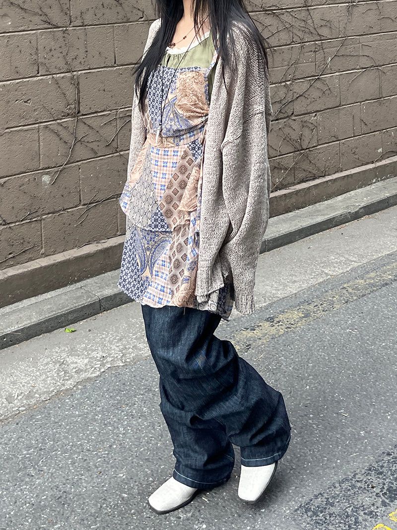 Layered linen sleeveless