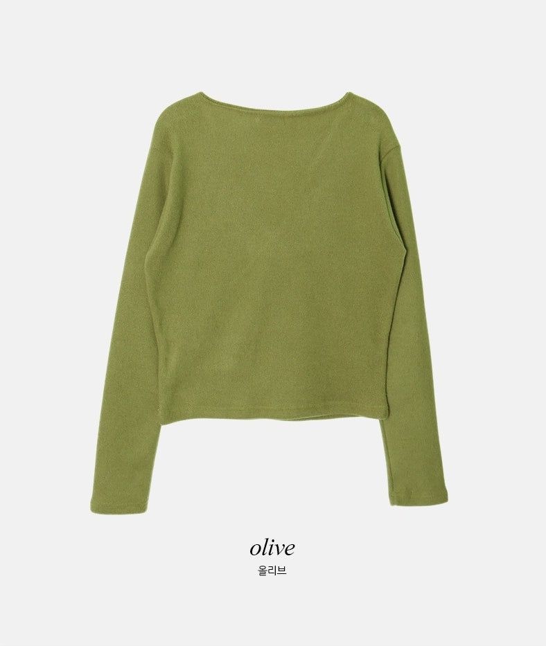 LP Cozy V-neck Wrap Knit (3color)