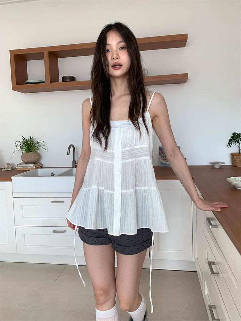 NONFADE DOT DENIM SHORTS (2C)