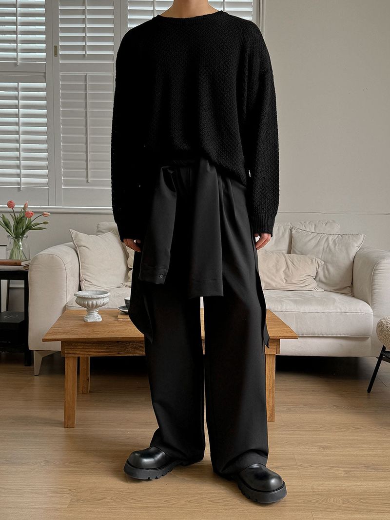 3 TAP Shirt Layered Slacks (2color)