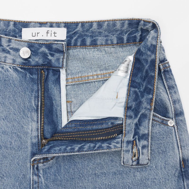 DENIM STRAP WIDE PANTS code 18105