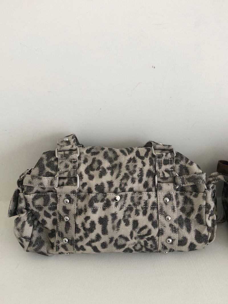 leopard stud bag