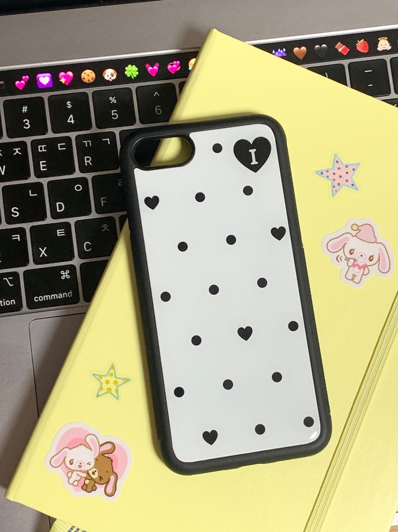dot epoxy case - white