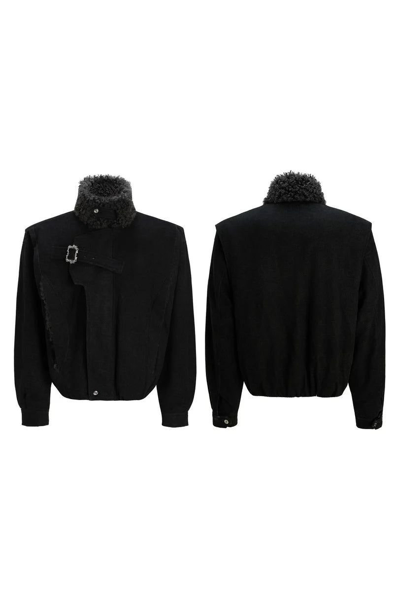 Fur Collar Padded Parka Jacket