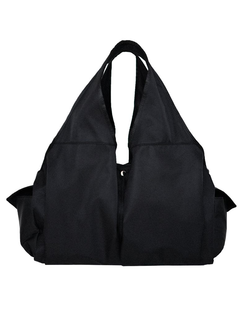 [Nylon] Bow Shoulder Bag (Black)