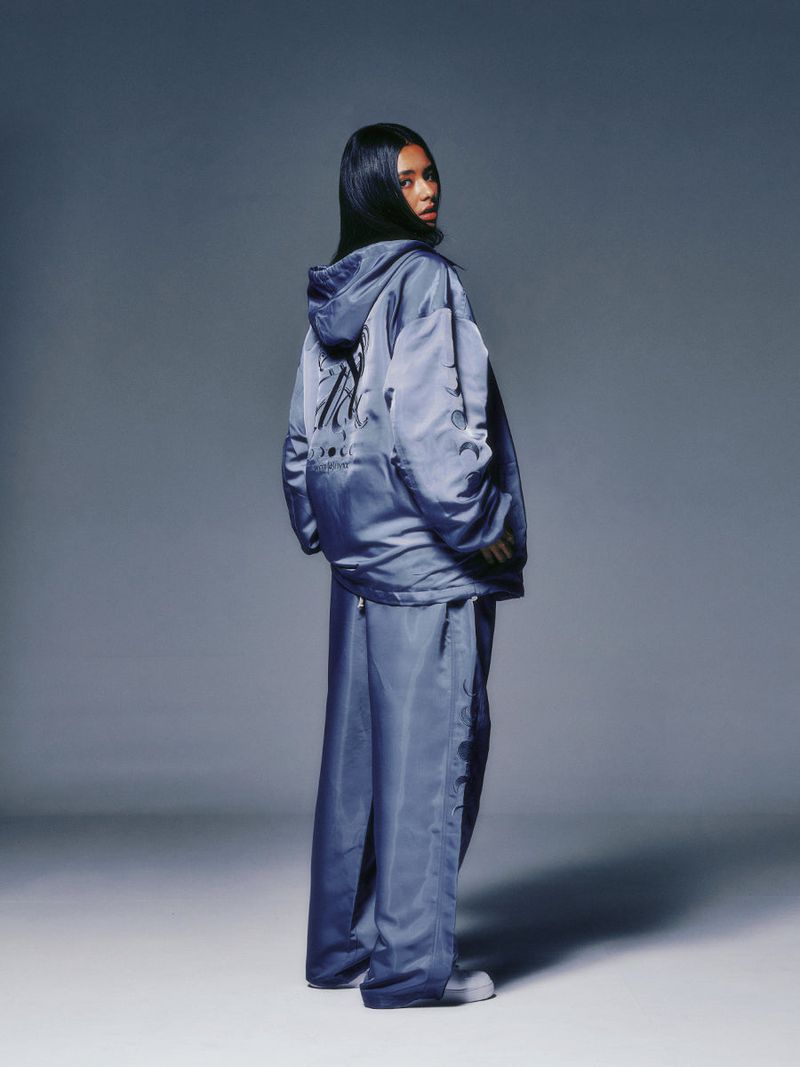 P.O.M EMBLEM JOGGER PANTS (LIGHT BLUE)