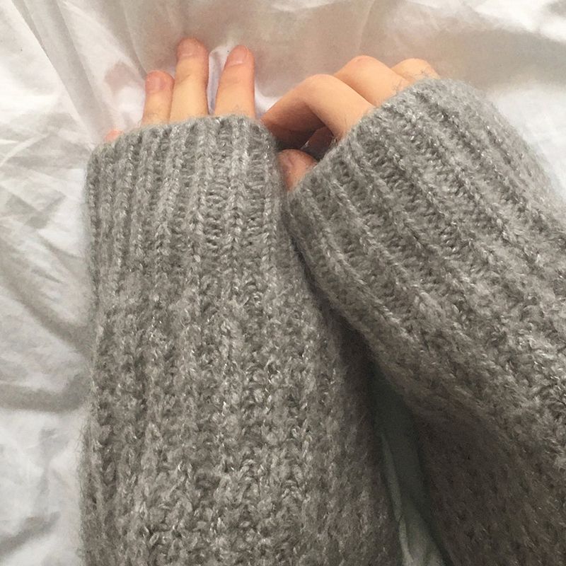 Beto Wool Loose Fit Round Knit Set