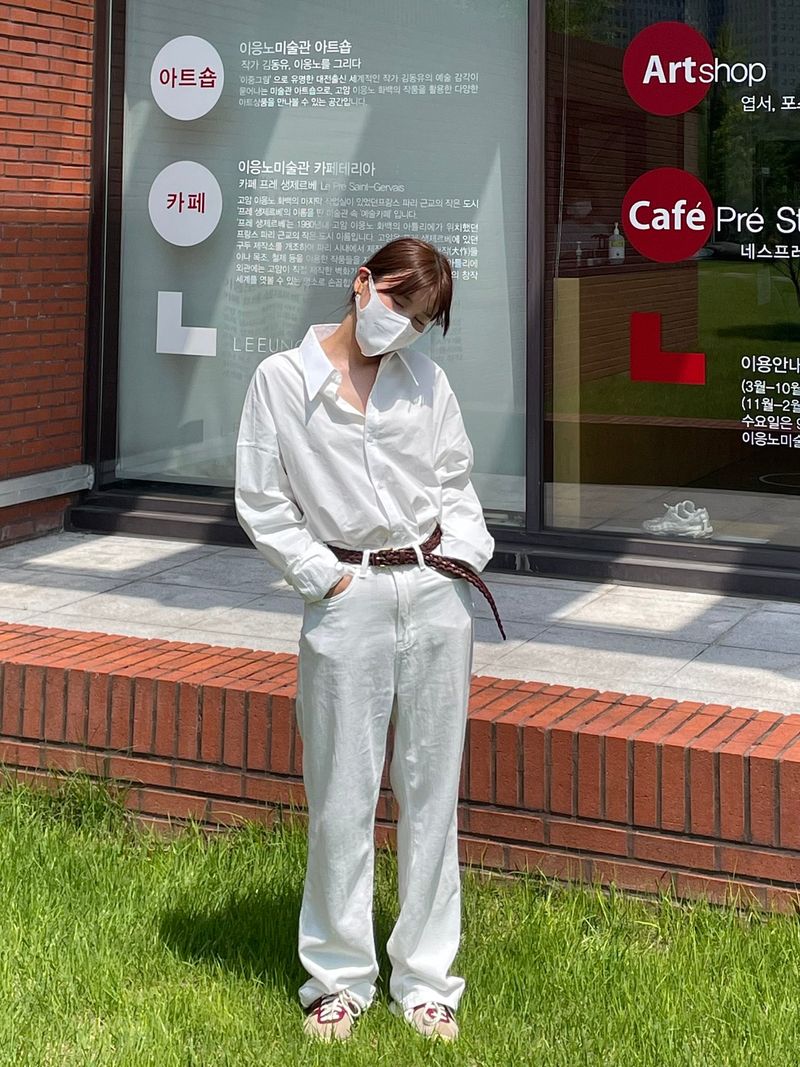 Salt white denim pants 